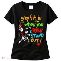 Autism Autist Why Fit In When You Were Born To Stand Out Women's T-Shirt thumb 0