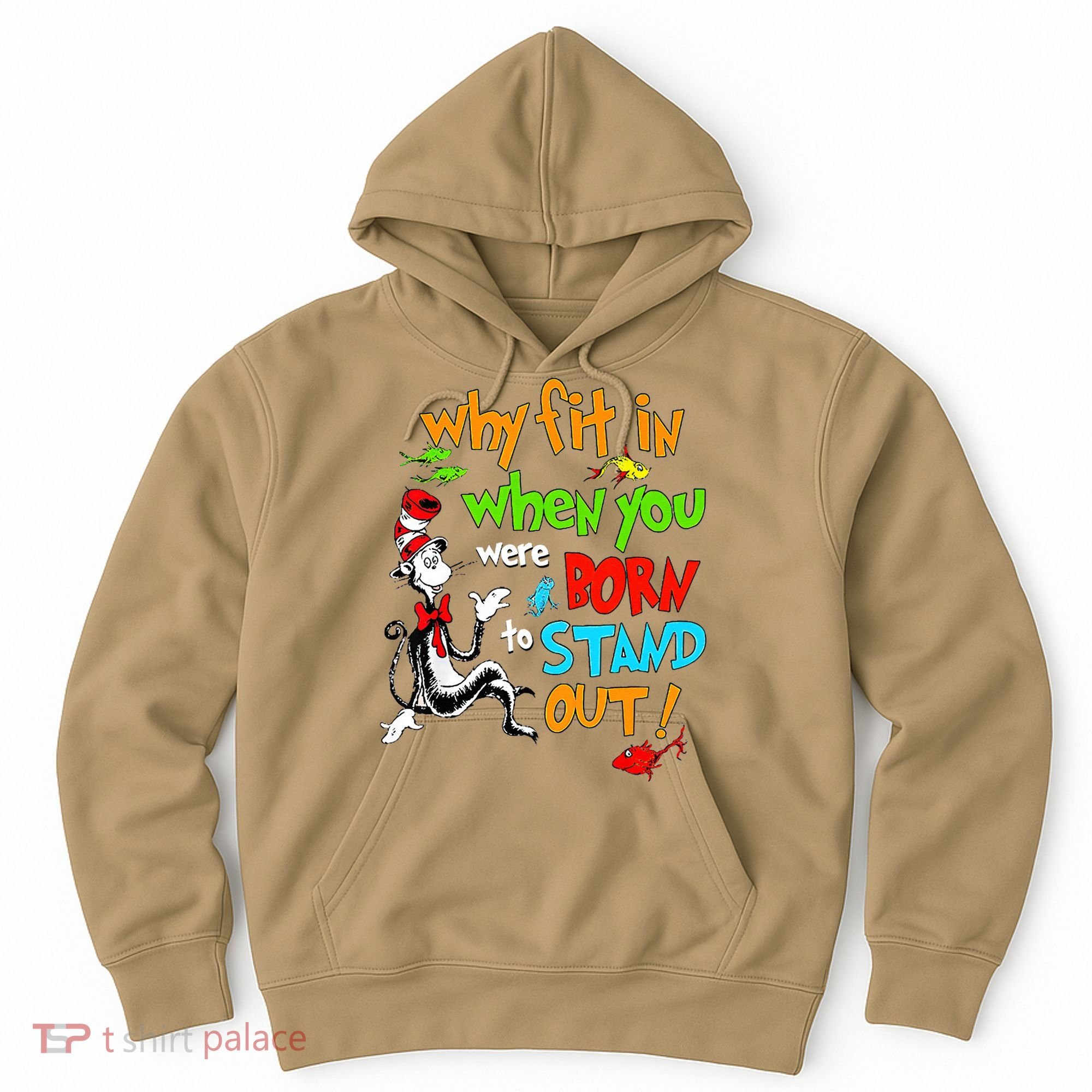 Autism Autist Why Fit In When You Were Born To Stand Out Hoodie