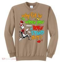 Autism Autist Why Fit In When You Were Born To Stand Out Sweatshirt thumb 0