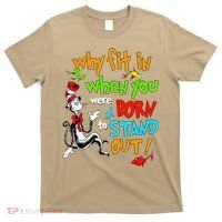 Autism Autist Why Fit In When You Were Born To Stand Out T-Shirt thumb 0