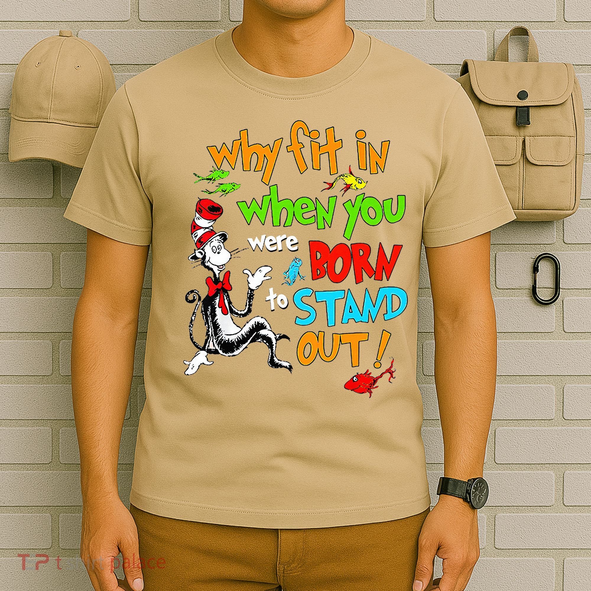 Autism Autist Why Fit In When You Were Born To Stand Out T-Shirt