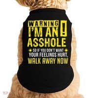 Asshole Assholes Warning Vulgar Profanity Fun Gag Gift Doggie Tank thumb 0