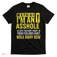 Asshole Assholes Warning Vulgar Profanity Fun Gag Gift T-Shirt thumb 0