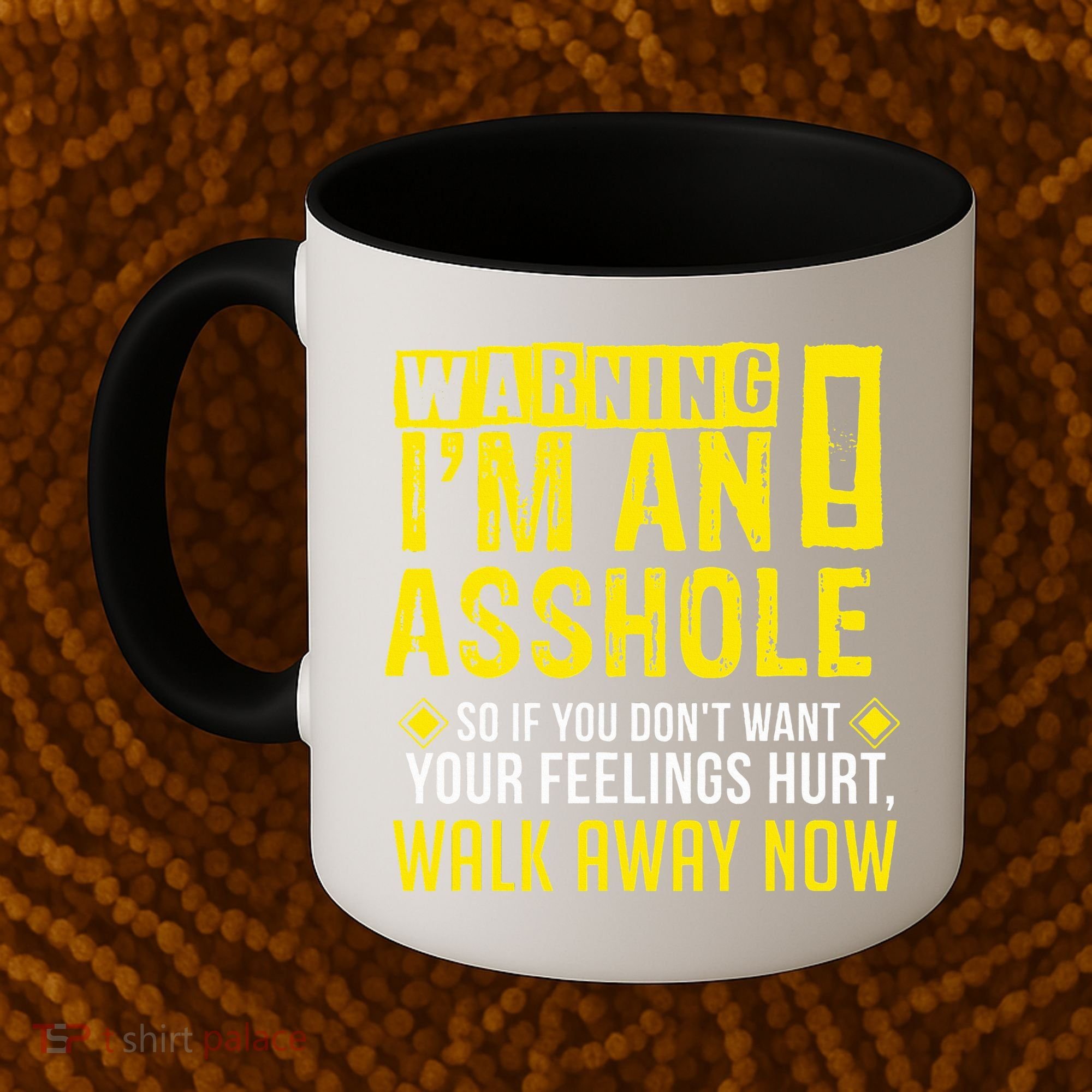 Asshole Assholes Warning Vulgar Profanity Fun Gag Gift Coffee Mug