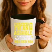 Asshole Assholes Warning Vulgar Profanity Fun Gag Gift Coffee Mug thumb 3