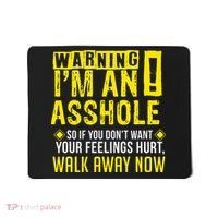 Asshole Assholes Warning Vulgar Profanity Fun Gag Gift Mousepad thumb 0