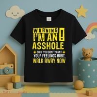 Asshole Assholes Warning Vulgar Profanity Fun Gag Gift Toddler T-Shirt thumb 3