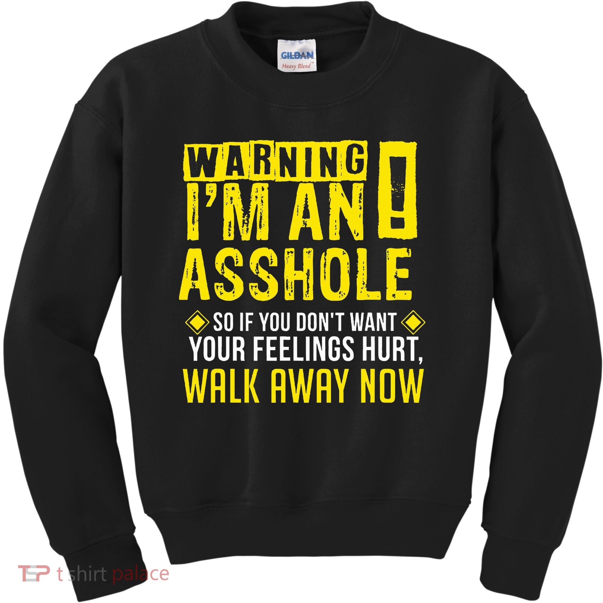 Asshole Assholes Warning Vulgar Profanity Fun Gag Gift Kids Sweatshirt
