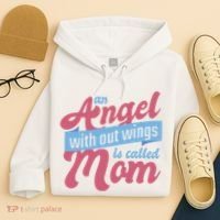 An Angel Without Wings Is Called Mom Hoodie thumb 4