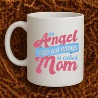 An Angel Without Wings Is Called Mom Coffee Mug thumb 2