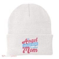 An Angel Without Wings Is Called Mom Beanie thumb 0