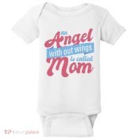 An Angel Without Wings Is Called Mom Baby Bodysuit thumb 0