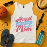 An Angel Without Wings Is Called Mom Tank Top thumb 4