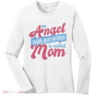 An Angel Without Wings Is Called Mom Women's Long Sleeve Shirt thumb 0