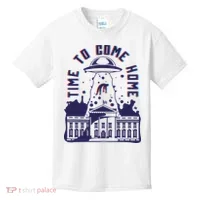 Alien Abduction White House Kids T-Shirt thumb 0