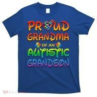Autism Awareness Wear Proud Grandma Of Grandson Cool Gift T-Shirt thumb 0