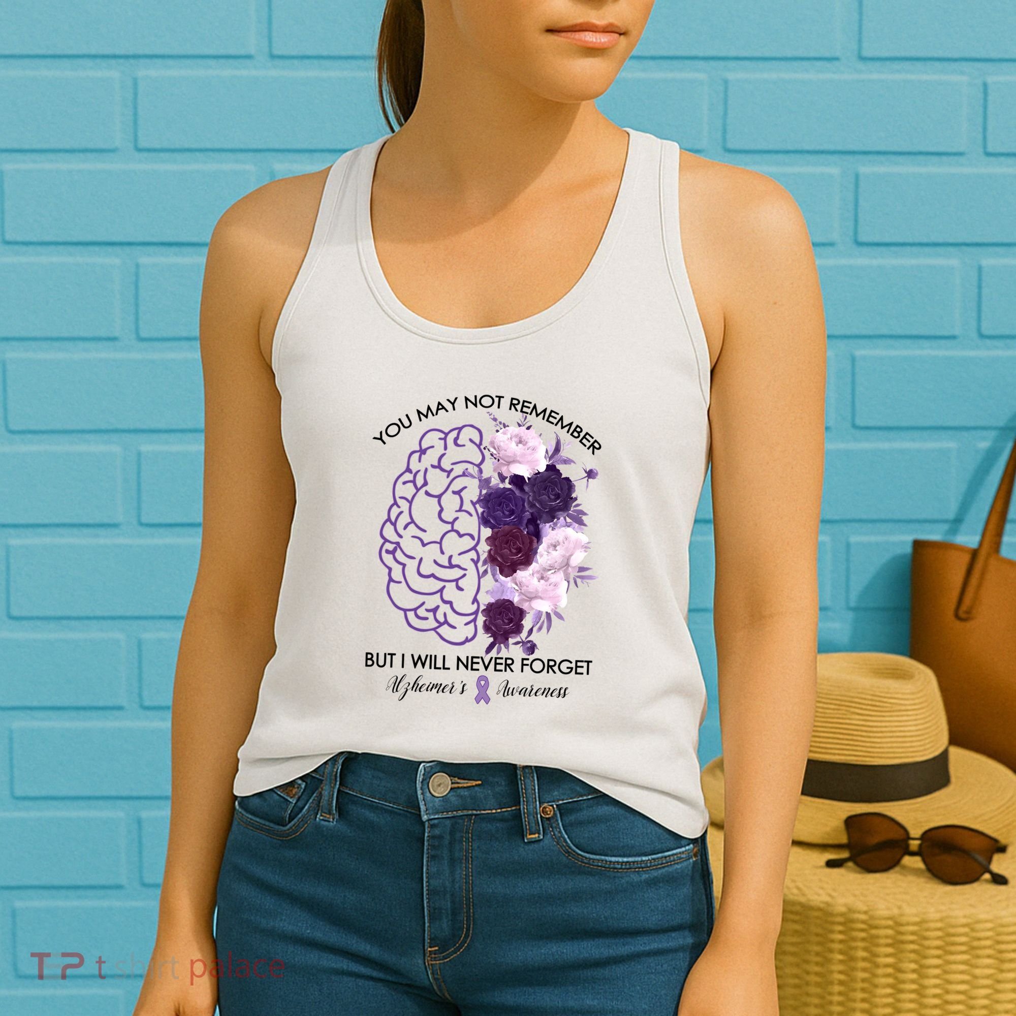AlzheimerS Awareness You May Not Remember Women's Tank Top
