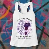 AlzheimerS Awareness You May Not Remember Women's Tank Top thumb 3