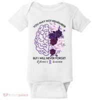 AlzheimerS Awareness You May Not Remember Baby Bodysuit thumb 0