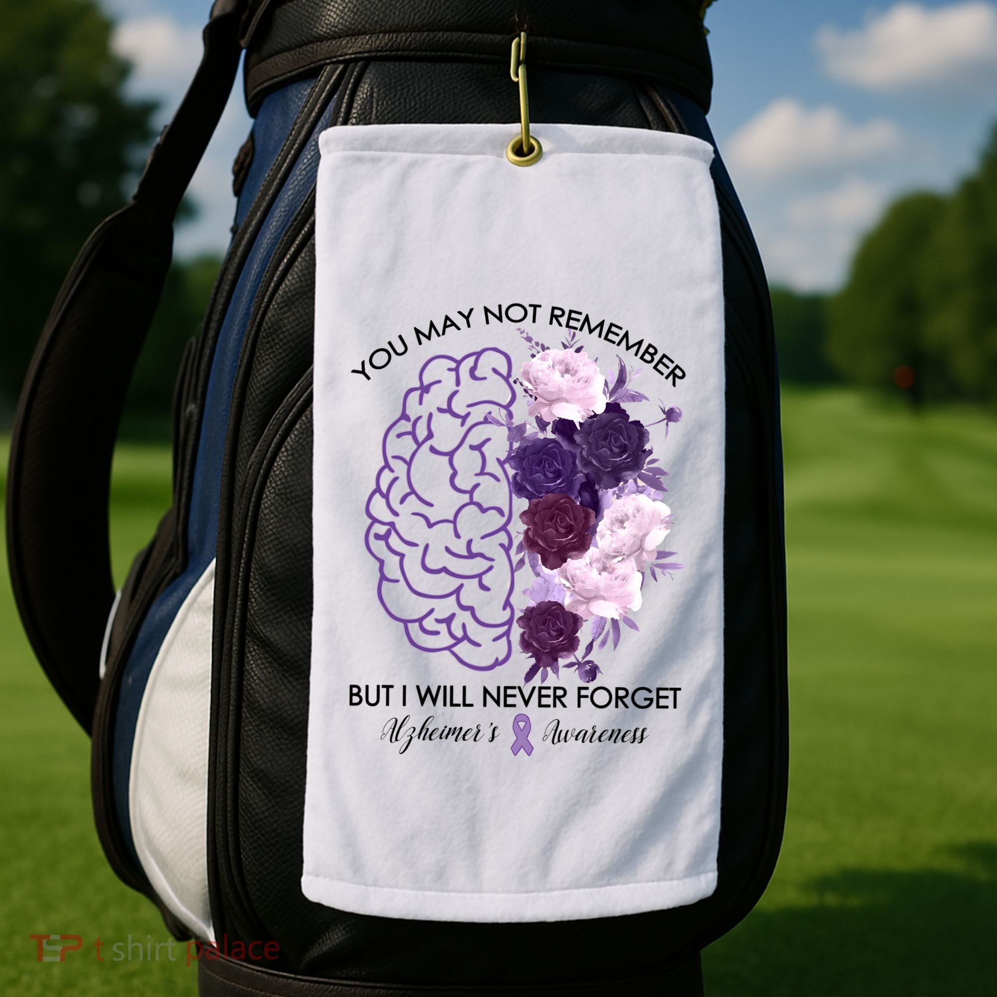 AlzheimerS Awareness You May Not Remember Golf Towel