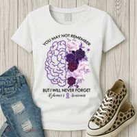 AlzheimerS Awareness You May Not Remember Women's T-Shirt thumb 3