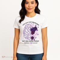 AlzheimerS Awareness You May Not Remember Women's T-Shirt thumb 4