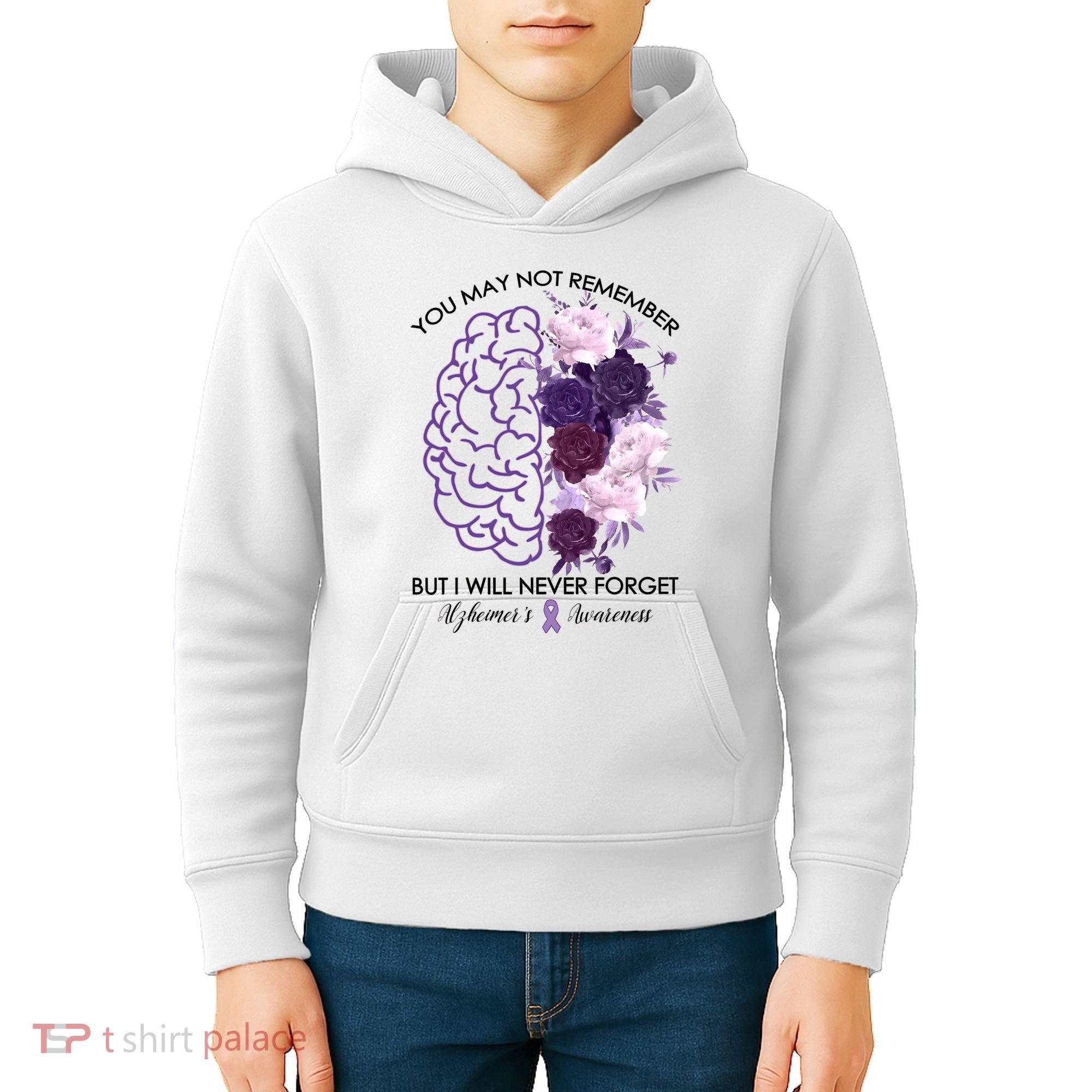AlzheimerS Awareness You May Not Remember Kids Hoodie