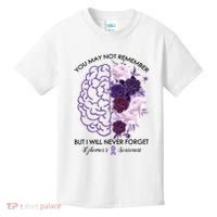 AlzheimerS Awareness You May Not Remember Kids T-Shirt thumb 0
