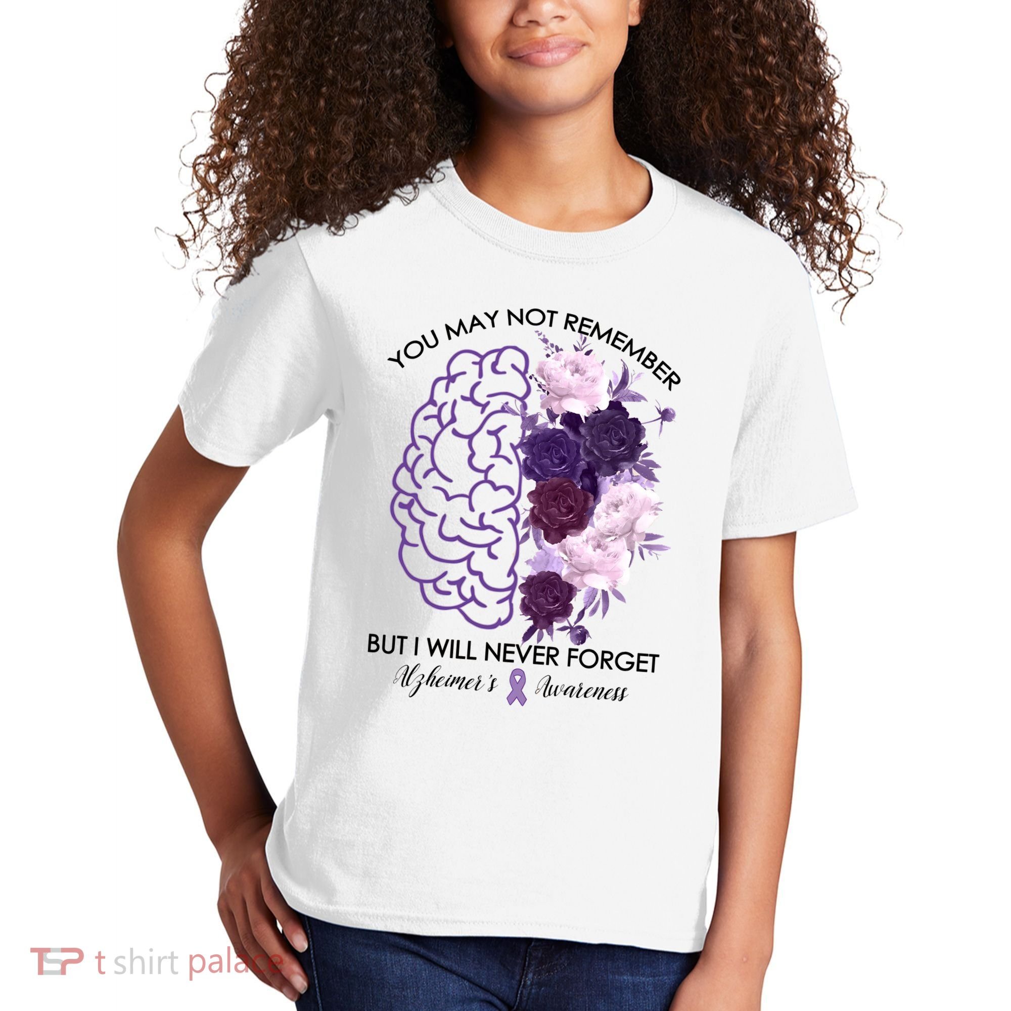 AlzheimerS Awareness You May Not Remember Kids T-Shirt