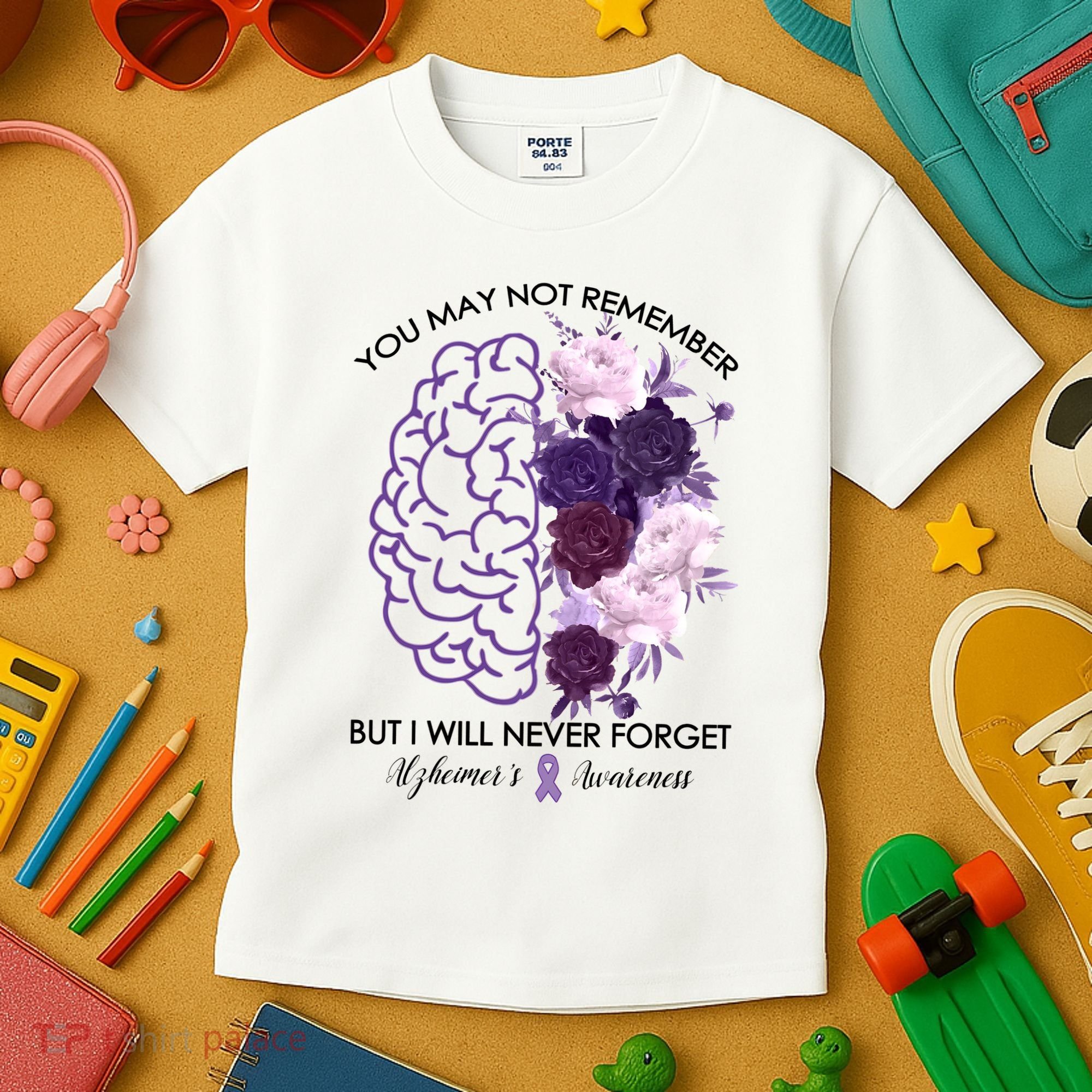 AlzheimerS Awareness You May Not Remember Kids T-Shirt
