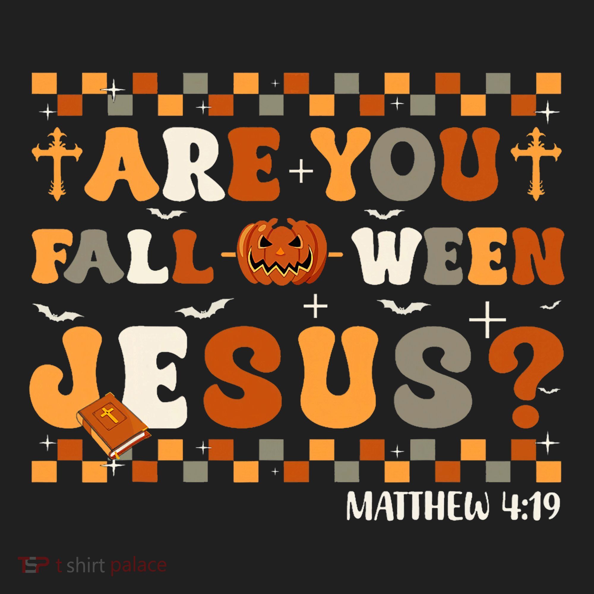 Autumn Are You Falloween Jesus Christian Halloween Pumpkin Beanie