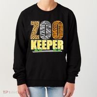 African Animals Zebra Giraffe Zookeeper Zoo Keeper Women's Sweatshirt thumb 0