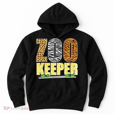 African Animals Zebra Giraffe Zookeeper Zoo Keeper Hoodie
