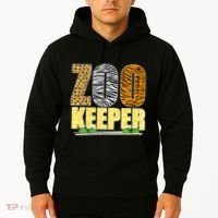 African Animals Zebra Giraffe Zookeeper Zoo Keeper Hoodie thumb 2