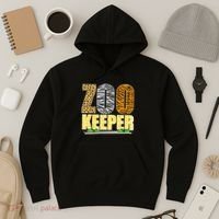 African Animals Zebra Giraffe Zookeeper Zoo Keeper Hoodie thumb 3