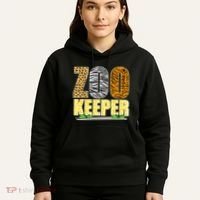 African Animals Zebra Giraffe Zookeeper Zoo Keeper Hoodie thumb 5