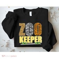 African Animals Zebra Giraffe Zookeeper Zoo Keeper Sweatshirt thumb 2
