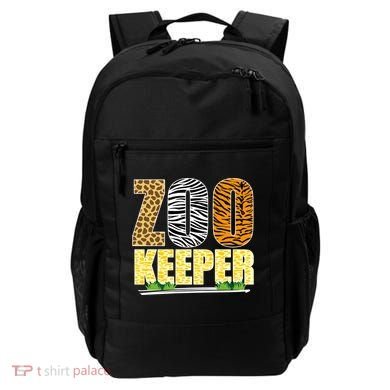 African Animals Zebra Giraffe Zookeeper Zoo Keeper Backpack