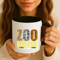 African Animals Zebra Giraffe Zookeeper Zoo Keeper Coffee Mug thumb 3