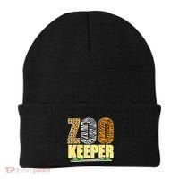African Animals Zebra Giraffe Zookeeper Zoo Keeper Beanie thumb 0
