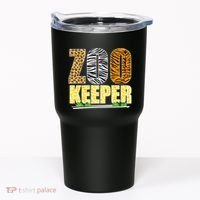 African Animals Zebra Giraffe Zookeeper Zoo Keeper Tumbler thumb 0