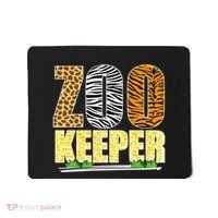 African Animals Zebra Giraffe Zookeeper Zoo Keeper Mousepad thumb 0