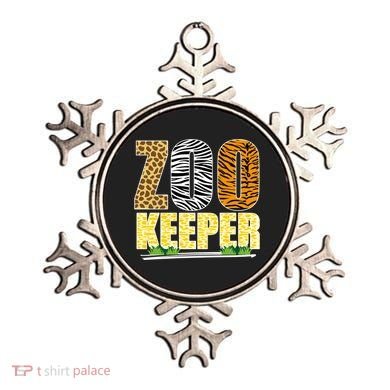 African Animals Zebra Giraffe Zookeeper Zoo Keeper Ornament