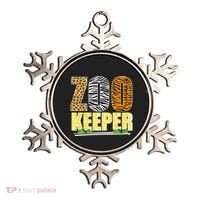 African Animals Zebra Giraffe Zookeeper Zoo Keeper Ornament thumb 0