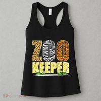 African Animals Zebra Giraffe Zookeeper Zoo Keeper Women's Tank Top thumb 3