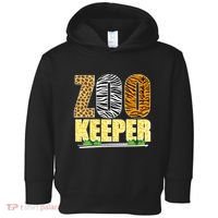 African Animals Zebra Giraffe Zookeeper Zoo Keeper Toddler Hoodie thumb 0