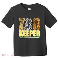 African Animals Zebra Giraffe Zookeeper Zoo Keeper Toddler T-Shirt thumb 0