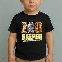 African Animals Zebra Giraffe Zookeeper Zoo Keeper Toddler T-Shirt thumb 2