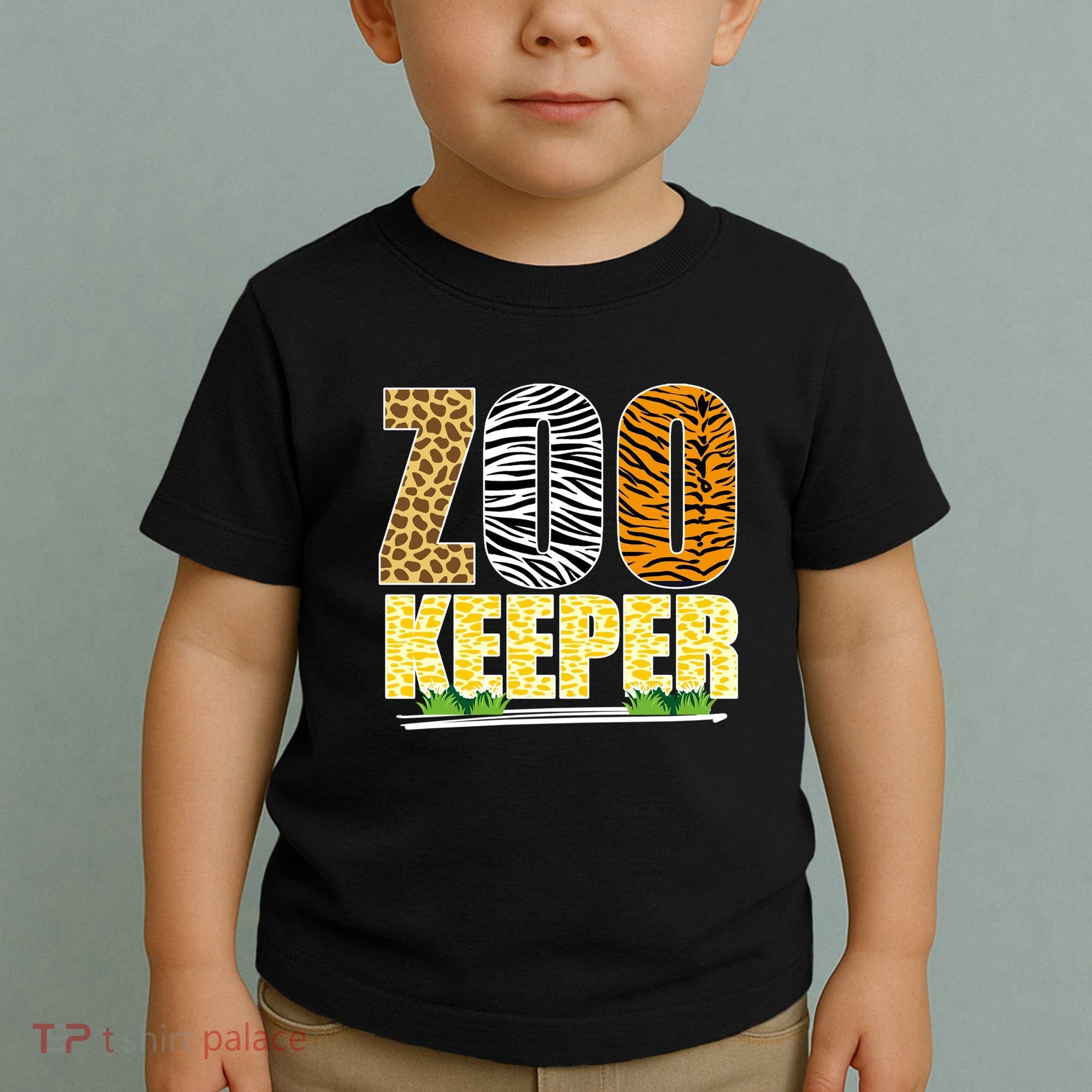 African Animals Zebra Giraffe Zookeeper Zoo Keeper Toddler T-Shirt
