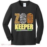 African Animals Zebra Giraffe Zookeeper Zoo Keeper Kids Long Sleeve Shirt thumb 0